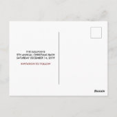 Kerstwens Kind & Keukenkat sparen de Datum Briefkaart (Achterkant)