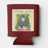 Kerstwens Kute Child & Kitty Cat Xmas Blikjeskoeler (Achterkant)