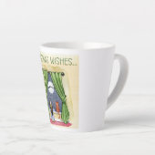 Kerstwens Kute Child & Kitty Cat Xmas Latte Mok (Rechterhoek)