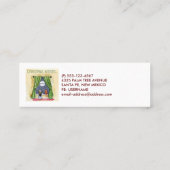 Kerstwens Kute Child & Kitty Cat Xmas Mini Visitekaartje (Achterkant)