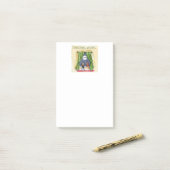 Kerstwens Kute Child & Kitty Cat Xmas Post-it® Notes (Op bureau)