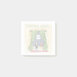 Kerstwens Kute Child & Kitty Cat Xmas Post-it® Notes
