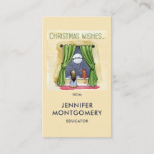 Kerstwens Kute Child & Kitty Cat Xmas