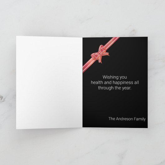 Kerstwens Lieve foto's van de Fun-serie Kaart (Binnen)