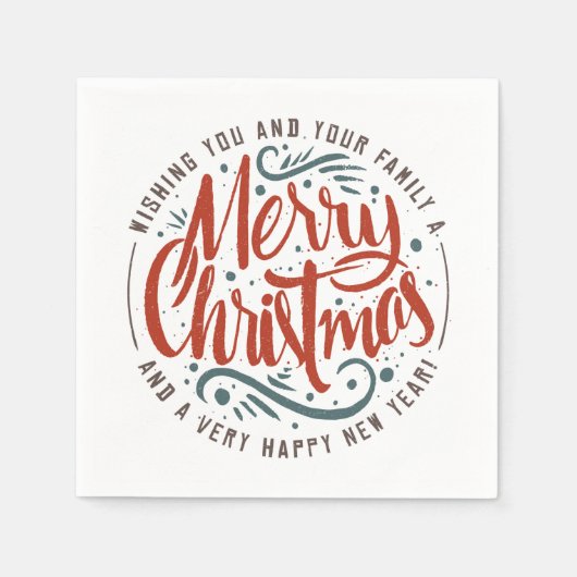 Kerstwens Napkins Servet (Voorkant)