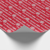 Kerstwens op rood cadeaupapier (Hoek)