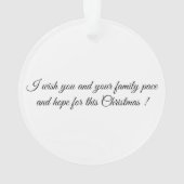 kerstwens ornament (achterkant)