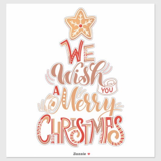 kerstwens sticker (Vel)