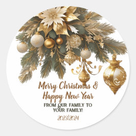 kerstwens sticker
