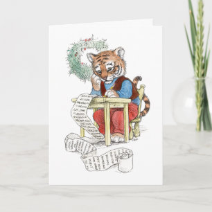 Kerstwens Tijger Kaart