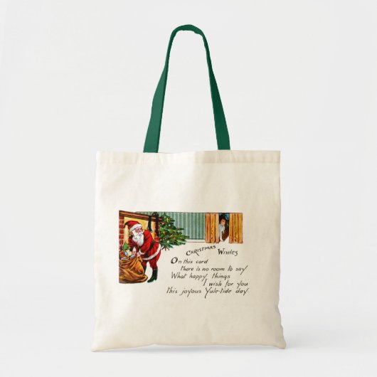 kerstwens tote bag (Voorkant)