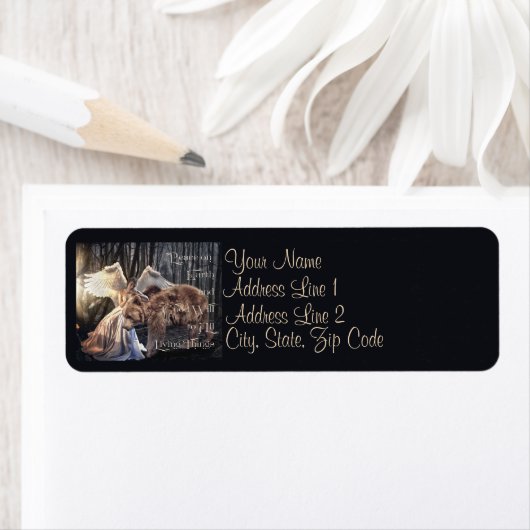 kerstwens van natuur etiket (Insitu)