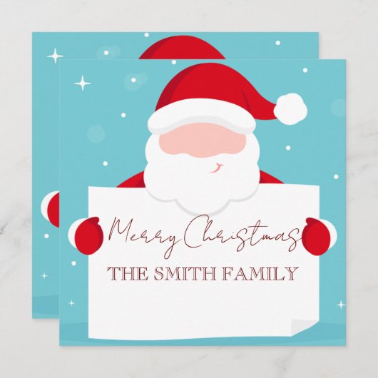 kerstwens voor kerstmis met kerstmis (Voorkant / Achterkant)