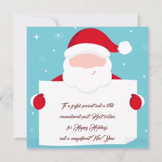 kerstwens voor kerstmis met kerstmis (Achterkant)