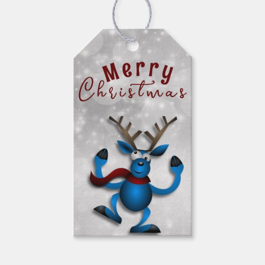 Kerstwens voor vrouw cadeaulabel (Voorkant)