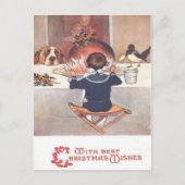 Kerstwensen 1906 Kerst Briefkaart (Voorkant)