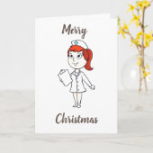 KERSTWENSEN ** AAN EEN SPECIALE VERPLEEGKUNDIGE ** KAART (Gele Bloem)