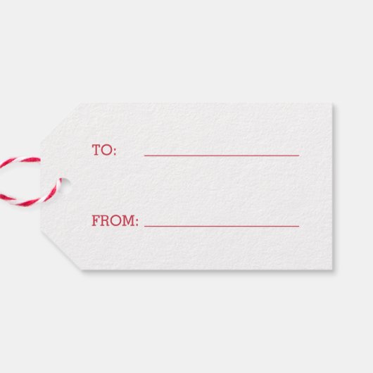 Kerstwensen Aangepaste vakantie cadeau Labels Cadeaulabel (Achterkant Horizontaal)