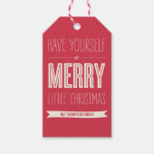 Kerstwensen Aangepaste vakantie cadeau Labels Cadeaulabel (Voorkant)