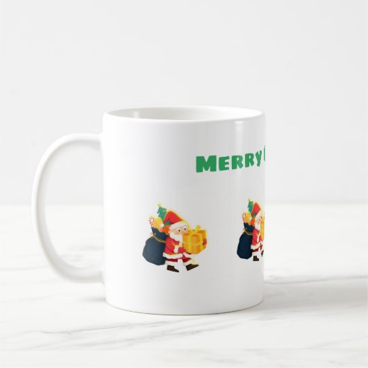 Kerstwensen Bedrukte Classic-Cup Maat 11 oz Koffiemok (Links)