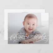 Kerstwensen Bewerkbare Kleur Kerstkaart Feestdagenkaart (Voorkant / Achterkant)