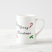Kerstwensen Bone China Mok (Rechts)