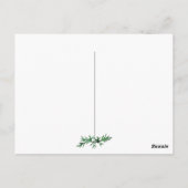 Kerstwensen Boom Egel Briefkaart (Achterkant)