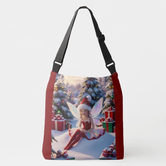 Kerstwensen  crossbody tas (Voorkant)