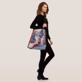 Kerstwensen  crossbody tas (Op model)