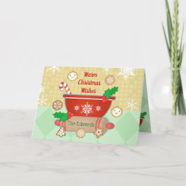 Kerstwensen Custom Baking Wenskaart Feestdagen Kaart