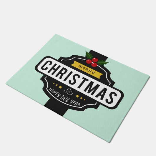 Kerstwensen deurmat (Schuin)