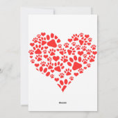 kerstwensen Dog Puppy Kisses Cute Pet Aangepast Feestdagenkaart (Achterkant)