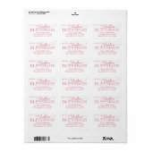 Kerstwensen Elegetisch Kerst Retouradres Etiket (Full Sheet)