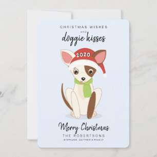 Kerstwensen en Doggie Kisses 2020 Feestdagenkaart
