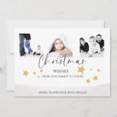 Kerstwensen Familie Fotokaart Feestdagenkaart (Voorkant)