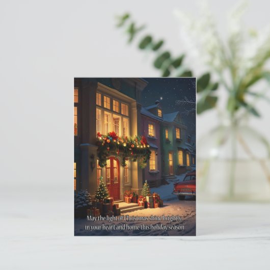 KERSTWENSEN FEESTDAGENKAART (Staand voorkant)