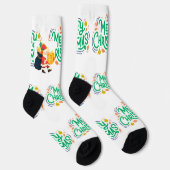 Kerstwensen Gedrukt Duurzaam Premium Crew Sokken (Rechts)