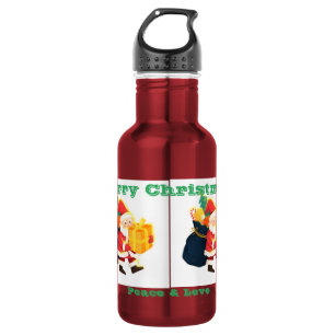 Kerstwensen Gedrukte Verrassing 18 oz grootte Nice Waterfles