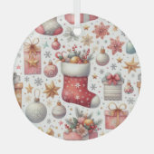 Kerstwensen Glas Ornament (Voorkant)