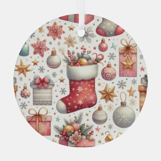 Kerstwensen Glas Ornament (Achterkant)