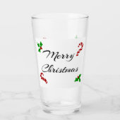 Kerstwensen Glazen Tumbler (Achterkant)