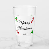 Kerstwensen Glazen Tumbler (Voorkant)