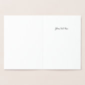 Kerstwensen Goud Folie Kaarten (Binnen)