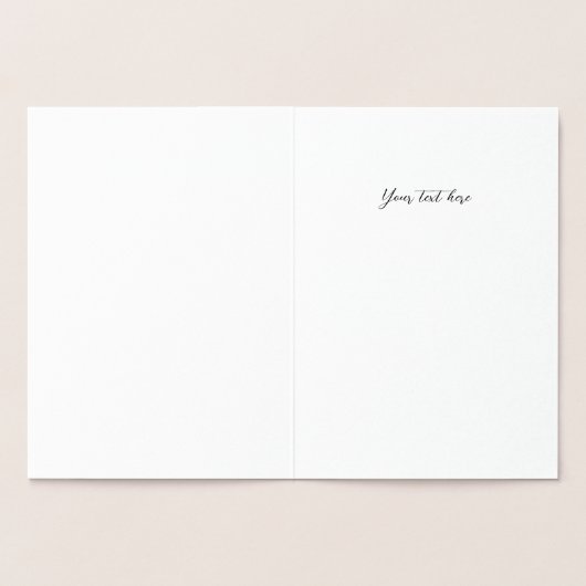 Kerstwensen Goud Folie Kaarten (Binnen)