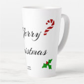 Kerstwensen Grote Latte Mok (Rechterhoek)