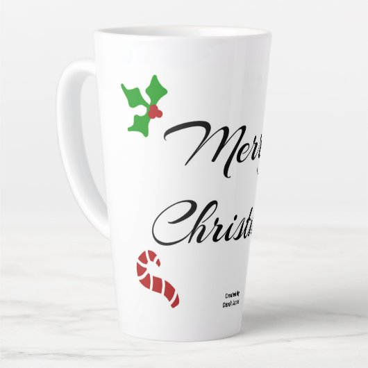 Kerstwensen Grote Latte Mok (Linkerhoek)