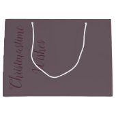 Kerstwensen Grote Papieren Cadeautas (Voorkant)