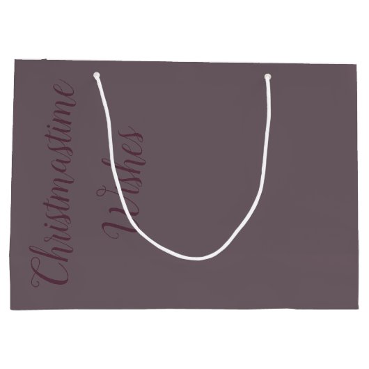 Kerstwensen Grote Papieren Geschenktas Groot Cadeauzakje (Achterkant)