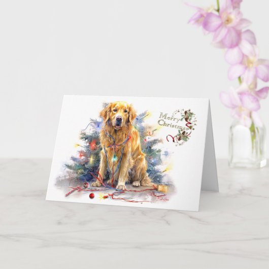 Kerstwensen in Tangled Delight Kerstmis Kaart (Orchidee)