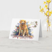 Kerstwensen in Tangled Delight Kerstmis Kaart (Gele Bloem)